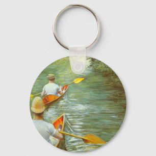 Die Kanus, Perissoires von Gustave Caillebotte Schlüsselanhänger