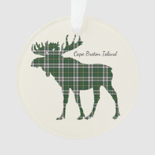 Die Kap-Breton-Insel Elche Tartan Ornament