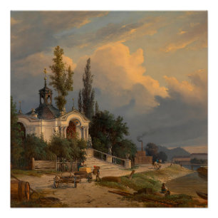 Die Kapelle Johannes Nepomuk auf dem Schanzel Poster