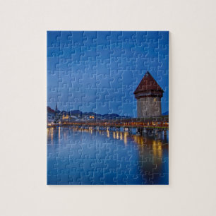 Die Kapellen-Brücke in der Luzerne Puzzle