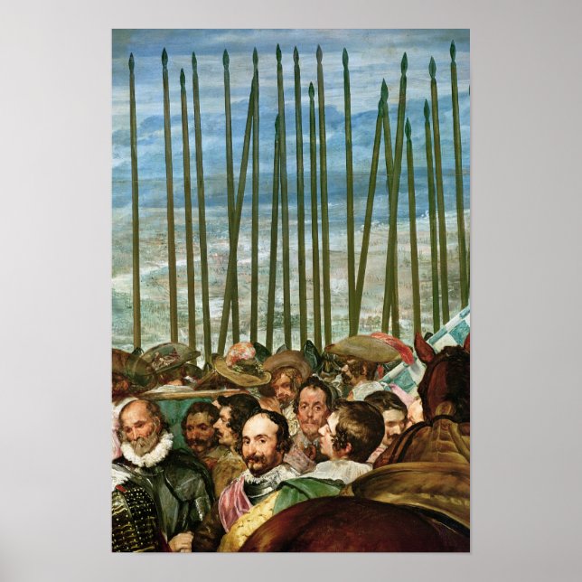 Die Kapitulation von Breda, Einzelheiten der Solda Poster (Vorne)