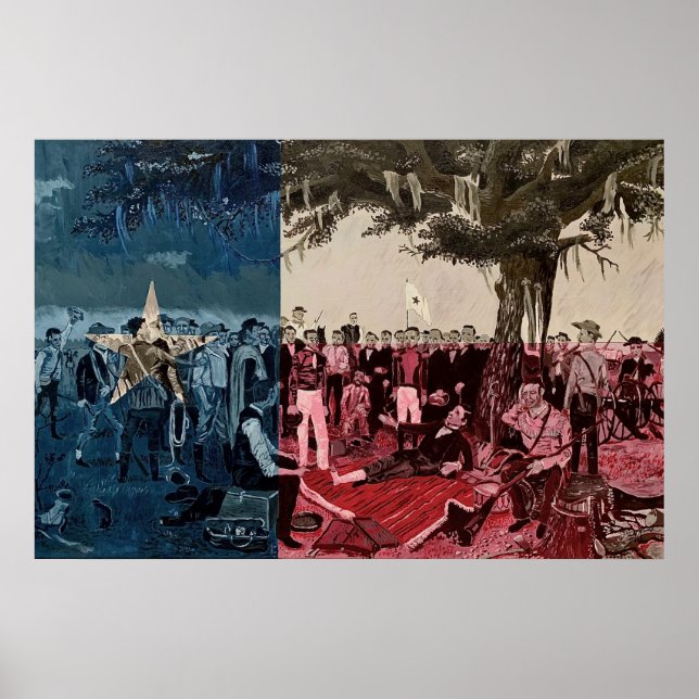 Die Kapitulation von Santa Anna 24"x36"-Poster Poster (Vorne)