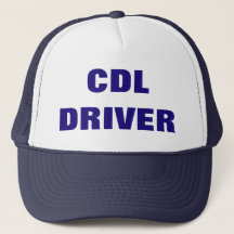 Die Kappe DES CDL FAHRER-Fernlastfahrers