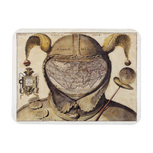 Die Kappen-Weltkarte des Dummkopfs Magnet