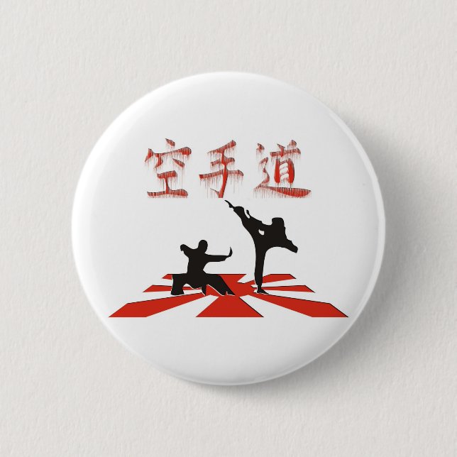 Die Karate-Perspektive Button (Vorderseite)