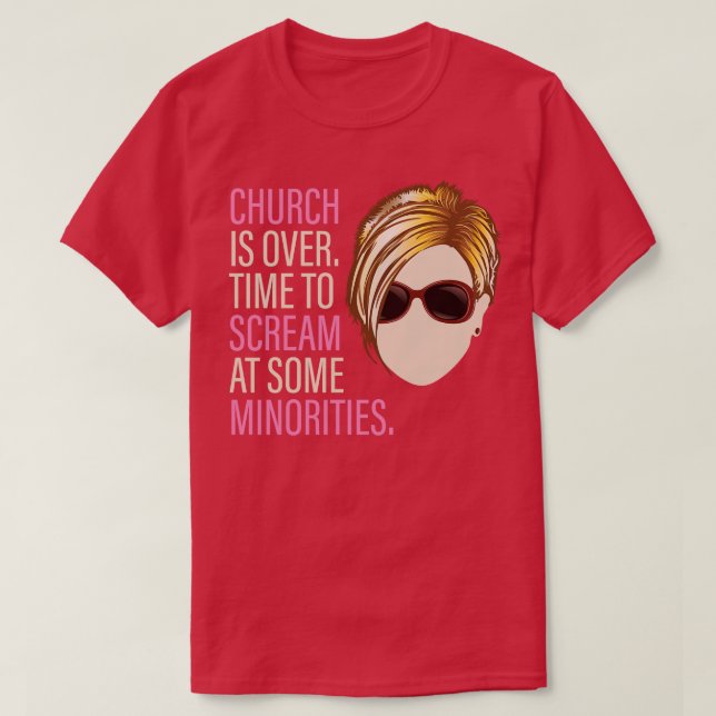 Die Karen Kirche ist über die Zeit hinaus in den M T-Shirt (Design vorne)