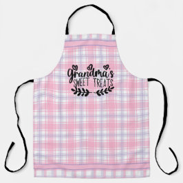 Die Karierte All-Over-Print-Schürze von Oma Schürze
