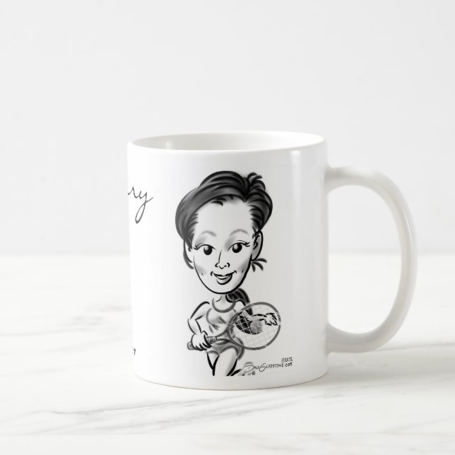 Die Karikatur-Tasse der Kirsche Kaffeetasse (Rechts)