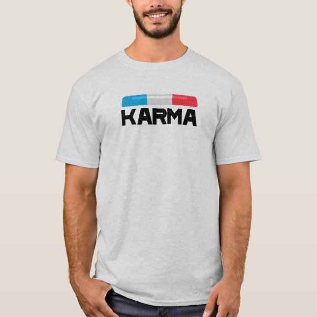 Die Karma-Polizei T-Shirt (Vorderseite)