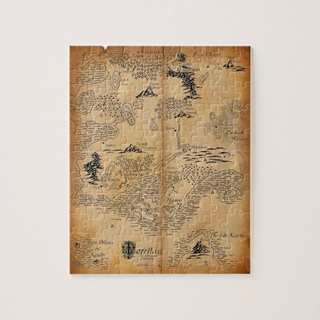 Die Karte des Abenteurers Puzzle (Vertikal)