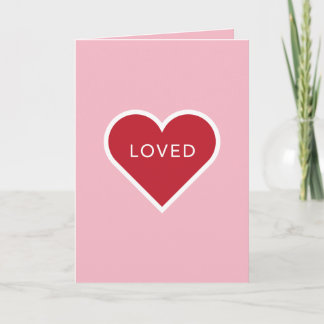 Die Karte des GELIEBTEN Valentinsgrußes