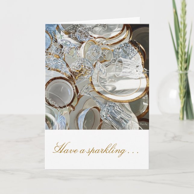 Die Karte des guten Rutsch ins Neue Jahr (Vorderseite)