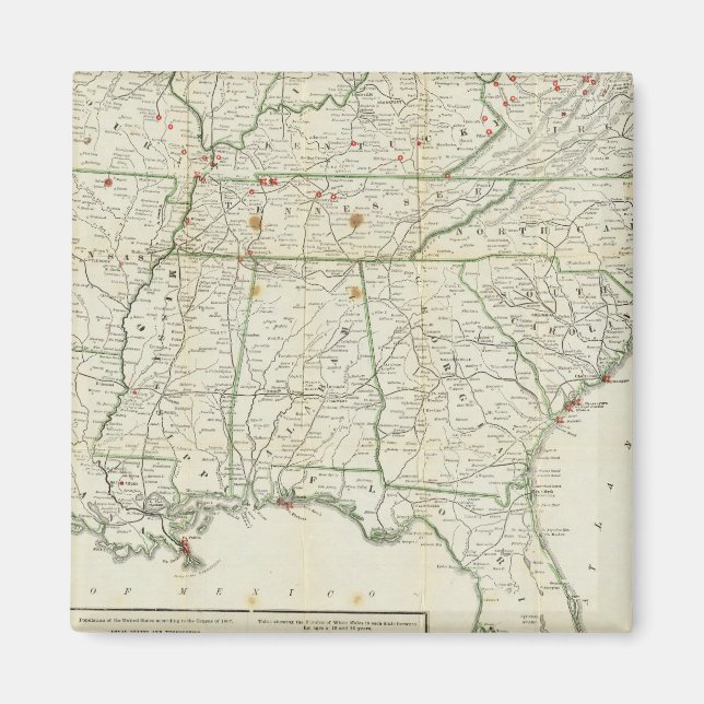 Die Karte des historischen Krieges Magnet (Vorne)