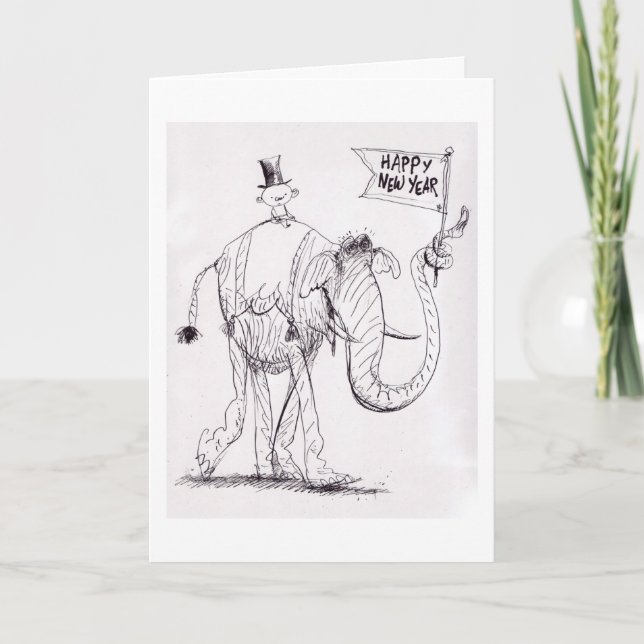 Die Karte des neuen Jahres (Vorderseite)