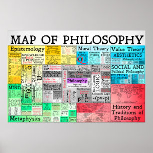 Die Karte des Philosophieplakats Poster