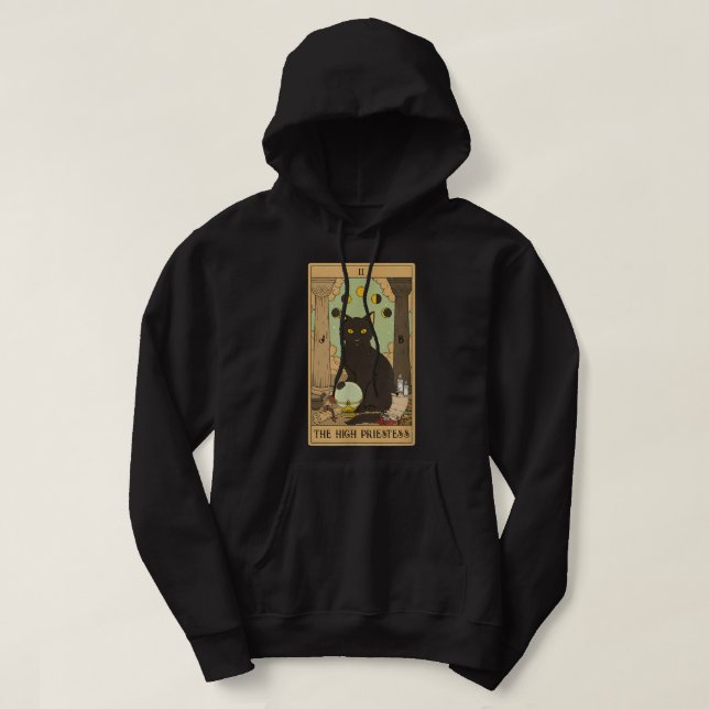 Die Karte des Tarots der Hohepriester Hoodie (Design vorne)