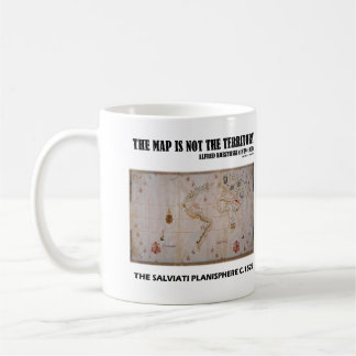 Die Karte ist nicht das Territorium Salviati Plani Kaffeetasse