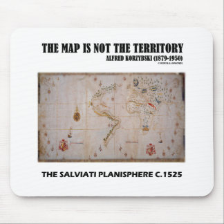 Die Karte ist nicht das Territorium Salviati Plani Mousepad