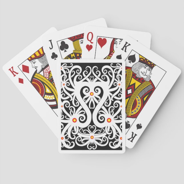 Die Karte Spielkarten (Rückseite)