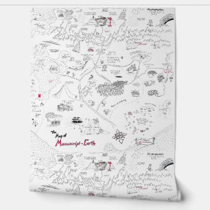 Die Karte von Manuskript Earth Tapete