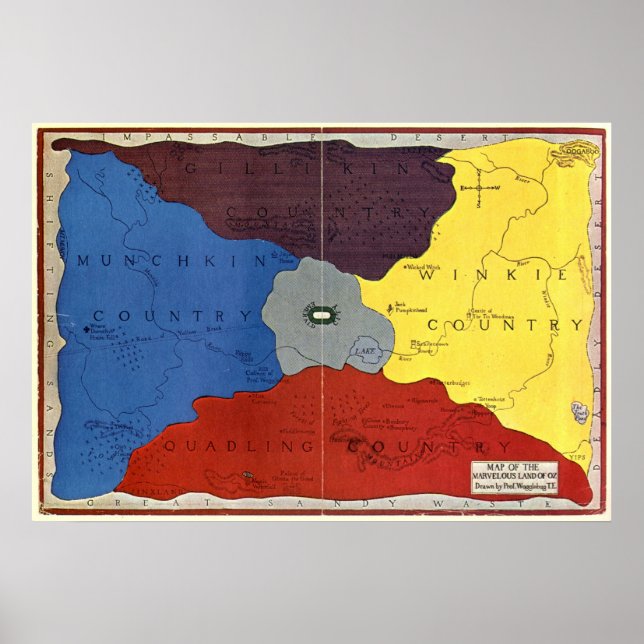 Die Karte von Oz Poster (Vorne)