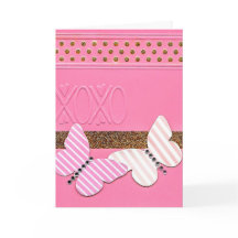 Die Karte XOXO Valentinsgrußes