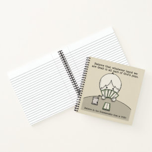 Die Karten, die uns gegeben werden Notizbuch