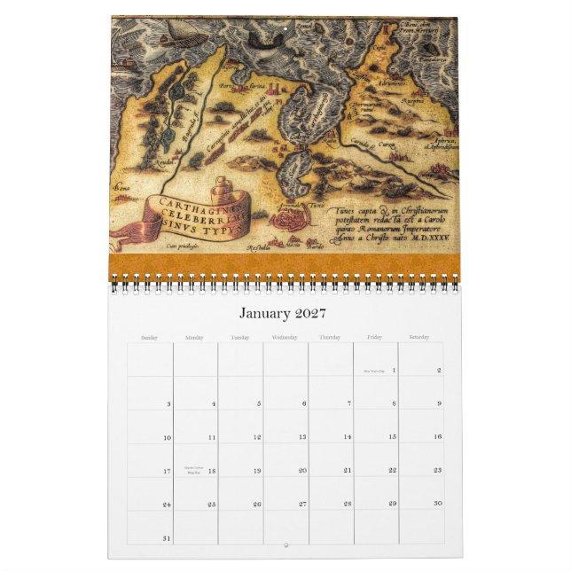 Die Karten von Abraham Ortelius 2012 Kalender (Jan 2027)