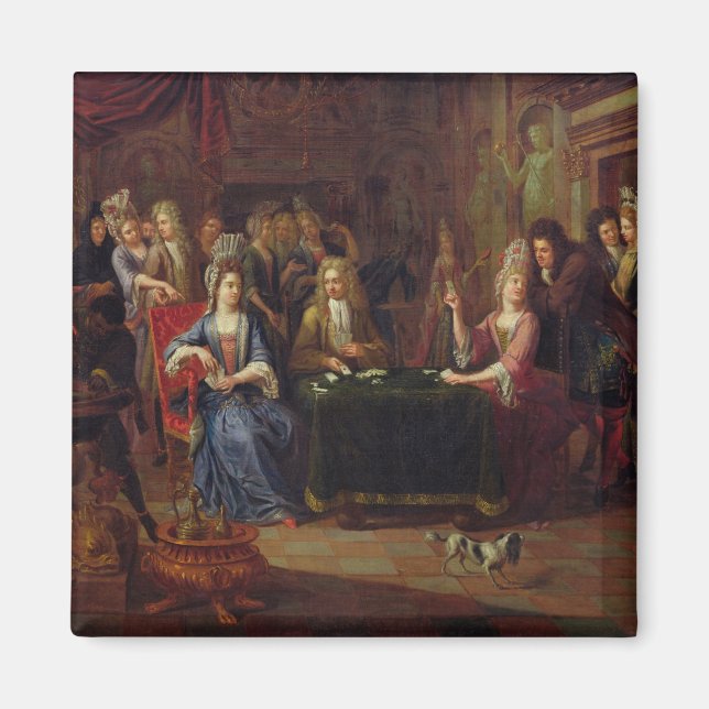 Die Kartenspieler, 1699 Magnet (Vorne)