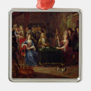 Die Kartenspieler, 1699 Ornament Aus Metall