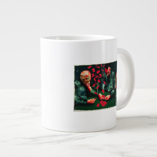 Die Kartenspieler 1987 Jumbo-Tasse (Vorderseite Rechts)