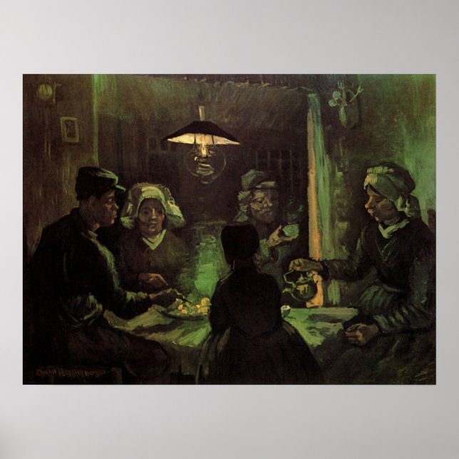 Die Kartoffelessen von Vincent van Gogh Poster (Vorne)