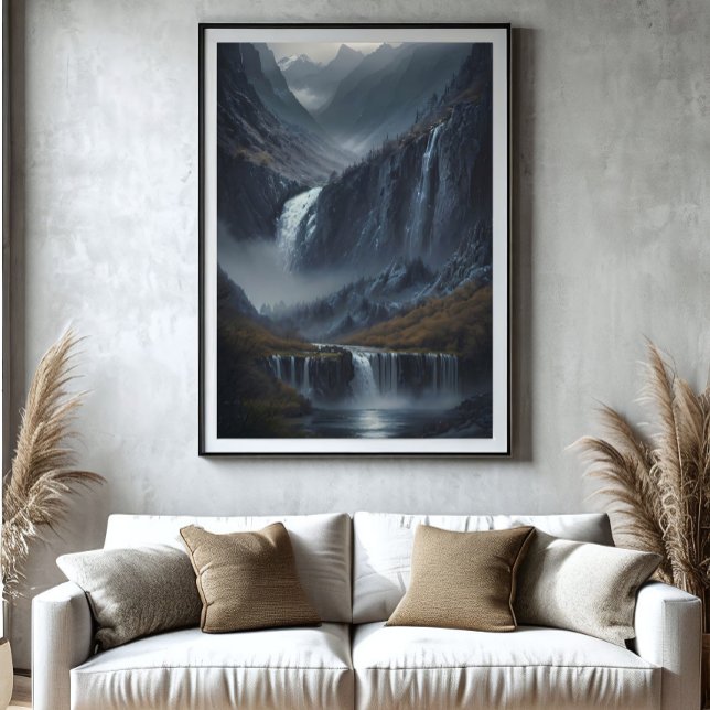 Die Katastrophe des Berges Leinwanddruck (Von Creator hochgeladen)