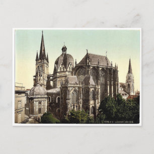 Die Kathedrale, Aachen, der Rhein, Deutschland sel Postkarte