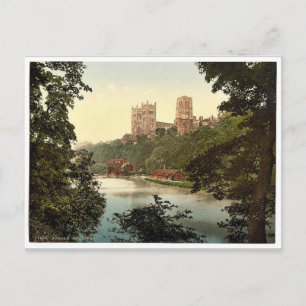 Die Kathedrale, Durham, England seltene Photochrom Postkarte