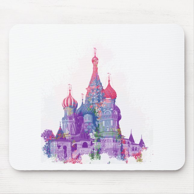 Die Kathedrale Moskau des Heilig-Basilikums Mousepad (Vorne)