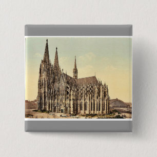 Die Kathedrale, Seite, Köln, der Rhein, Button