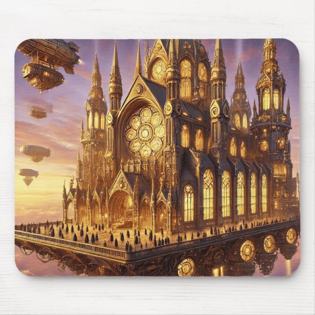 Die Kathedrale unter den Wolken Mousepad (Vorne)