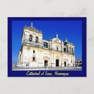 Die Kathedrale von Leon Postkarte
