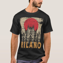 Die Kathedrale von Mailand Vintage italienische Ar T-Shirt