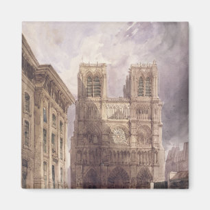 Die Kathedrale von Notre Dame, Paris, 1836 Magnet