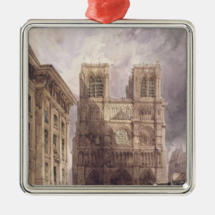 Die Kathedrale von Notre Dame, Paris, 1836 Silbernes Ornament