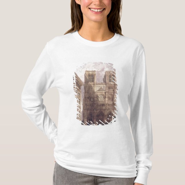 Die Kathedrale von Notre Dame, Paris, 1836 T-Shirt (Vorderseite)
