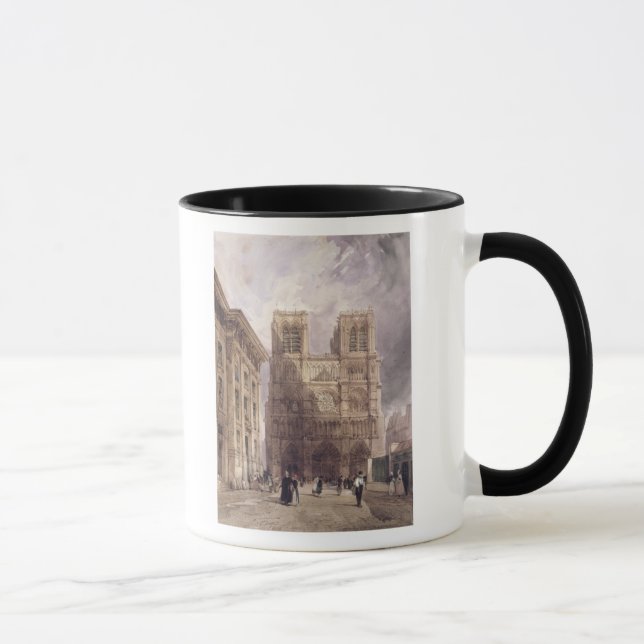 Die Kathedrale von Notre Dame, Paris, 1836 Tasse (Rechts)