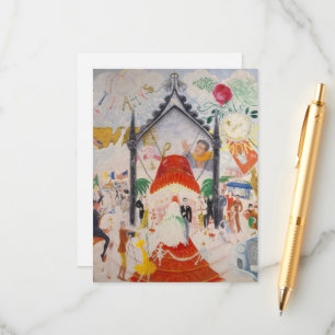 Die Kathedralen der Fifth Avenue von Stettheimer Begleitkarte