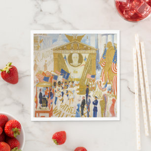 Die Kathedralen der Wall Street durch Stettheimer Serviette