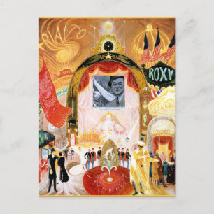 Die Kathedralen des Broadway, feine Kunstmalerei Postkarte