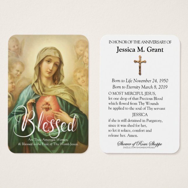 Die katholische Jungfrau Mary Jubiläumstot liebte  (Vorne & Hinten)