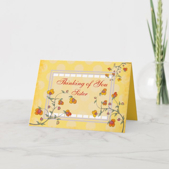 Die katholische Nonne ", die an Sie" denkt, Karte (Vorderseite)