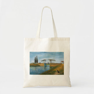 Die Katze an der Langlois-Brücke Tote Bag Tragetasche